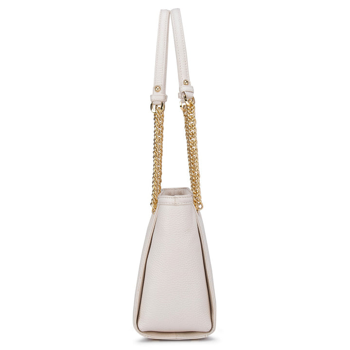 White Wax Tote Bag