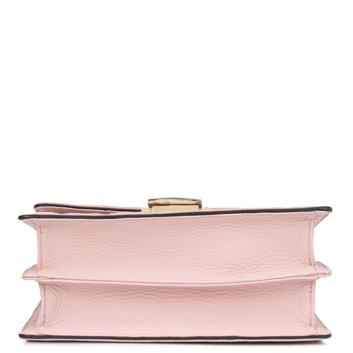 Pink Wax Sling Bag