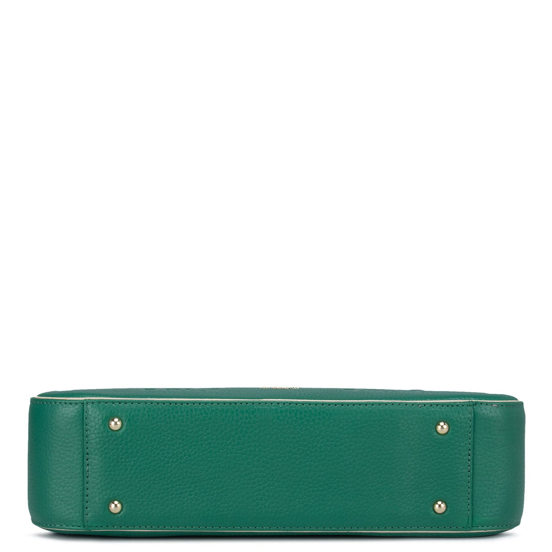 Green Wax Sling Bag