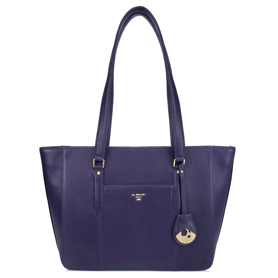 Purple Wax Tote Bag