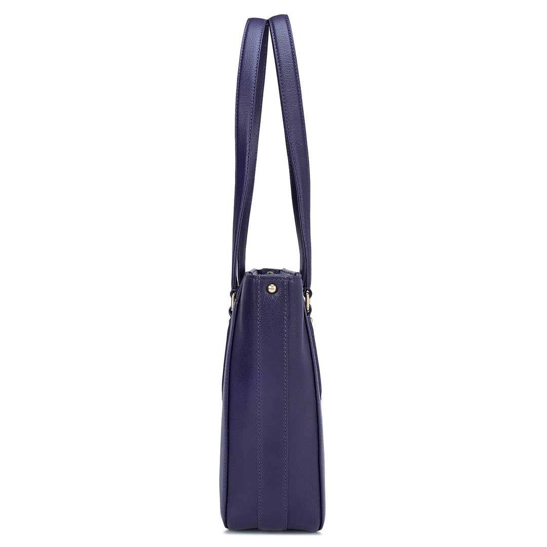 Purple Wax Tote Bag