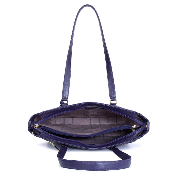 Purple Wax Tote Bag