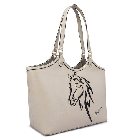 Large Franzy Leather Tote - Lamb
