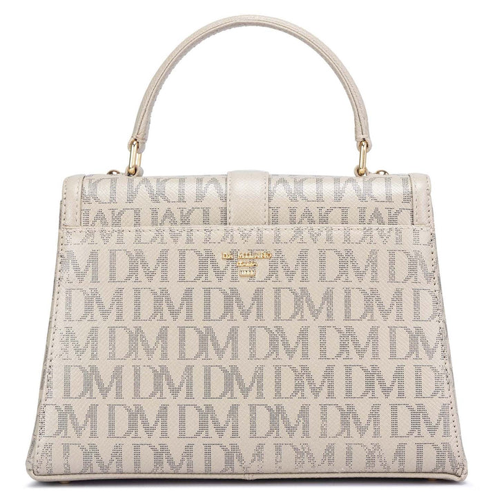 Medium Monogram Leather Satchel - Lamb