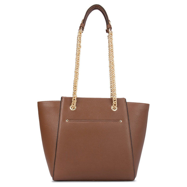 Cognac Wax Tote Bag