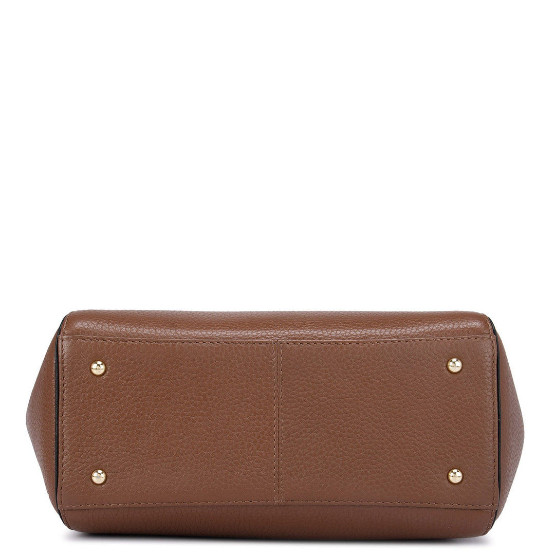 Cognac Wax Tote Bag