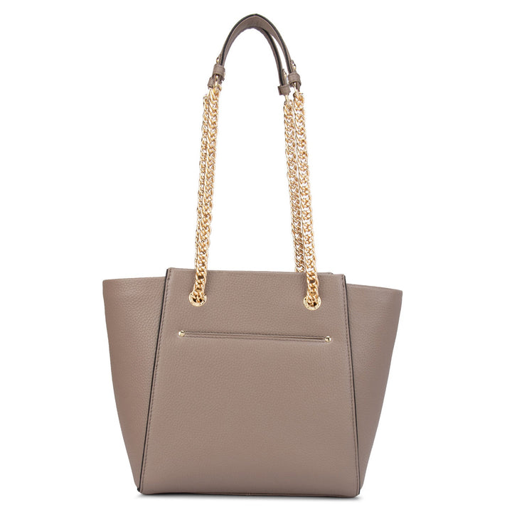 Brown Wax Tote Bag