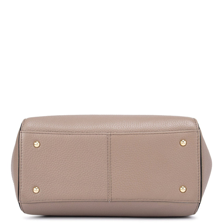 Brown Wax Tote Bag