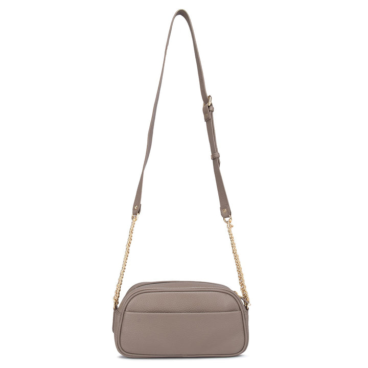 Taupe Wax Sling Bag