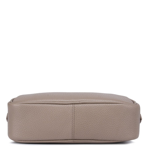 Taupe Wax Sling Bag