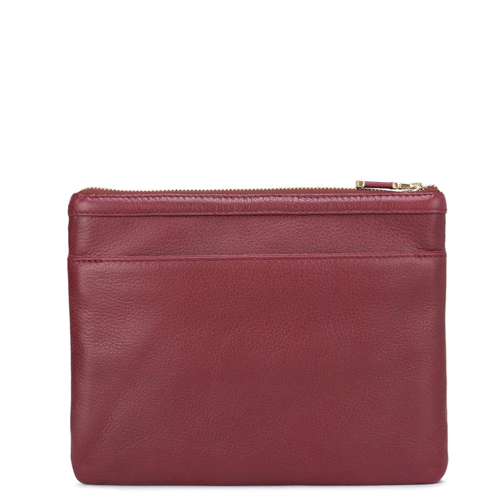 Small Wax Leather Sling - Berry