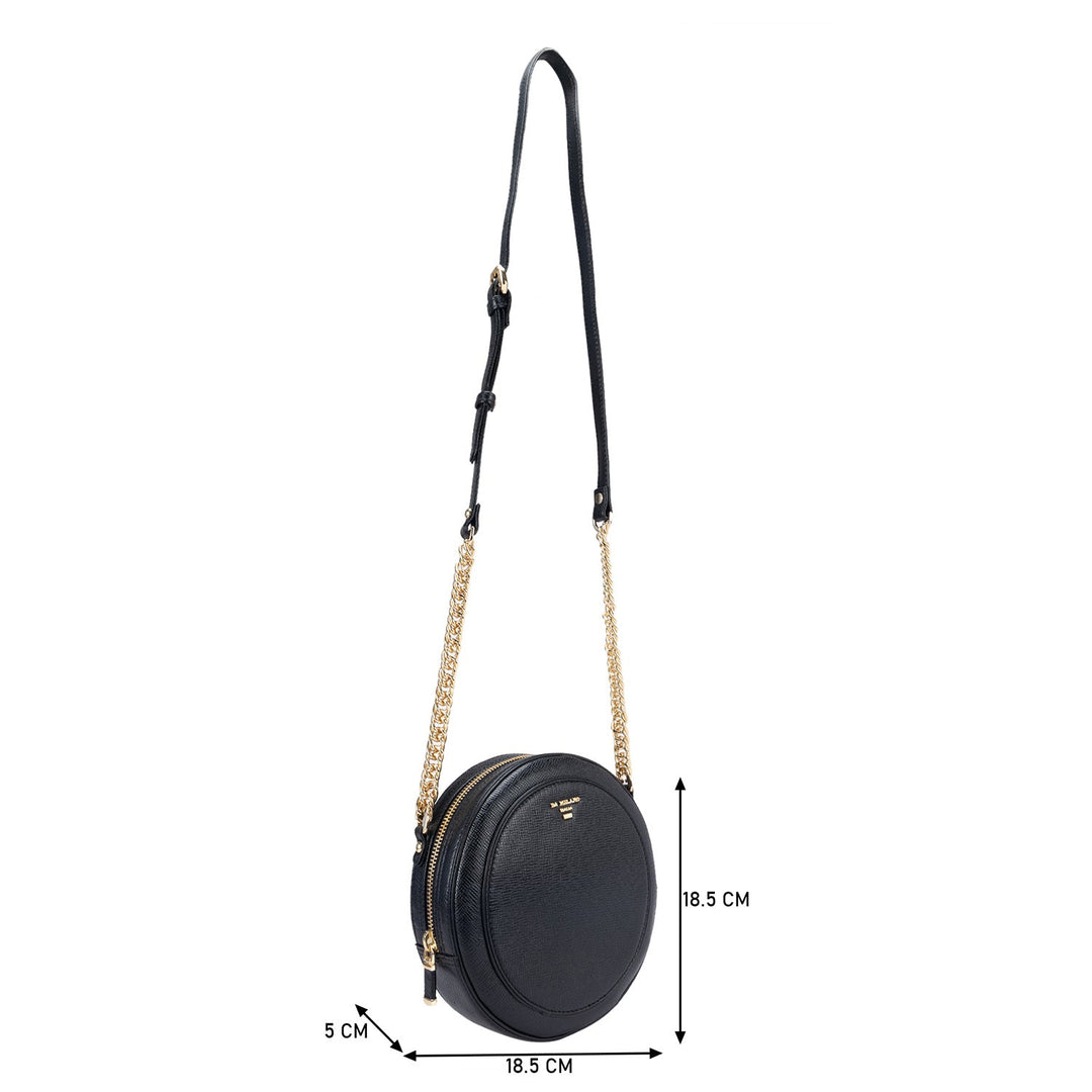 Small Franzy Leather Sling - Black