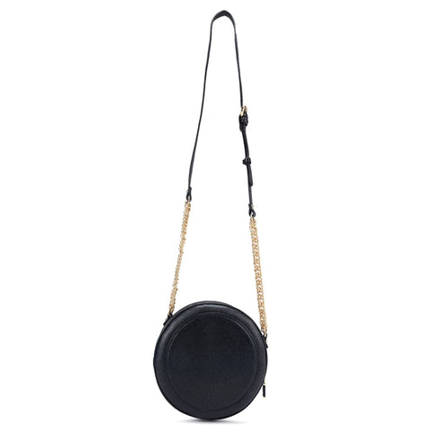 Small Franzy Leather Sling - Black