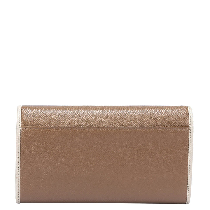 Franzy Leather Ladies Sling Wallet - Cafe