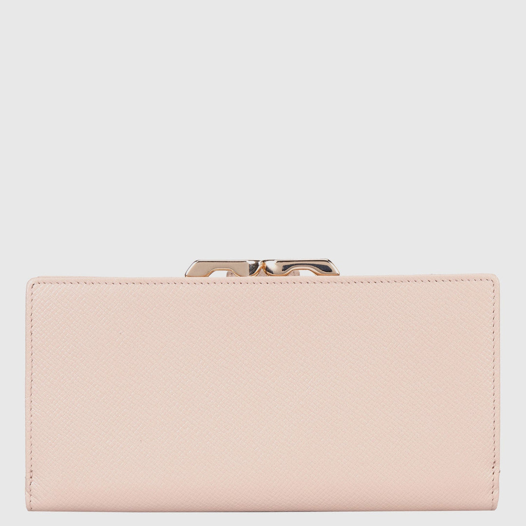 Franzy Leather Ladies Wallet - Powder Pink