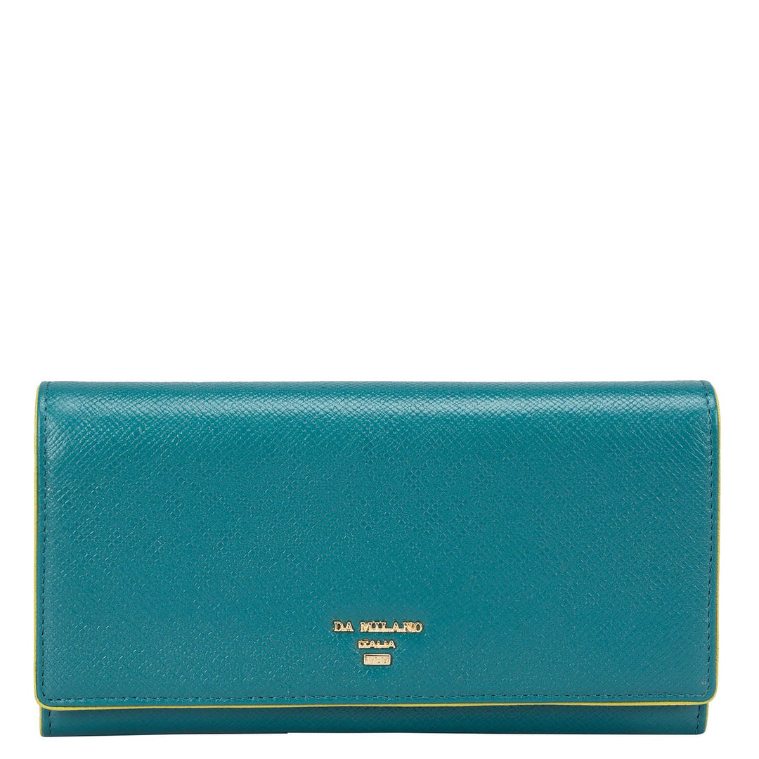 Franzy Leather Ladies Wallet - Teal