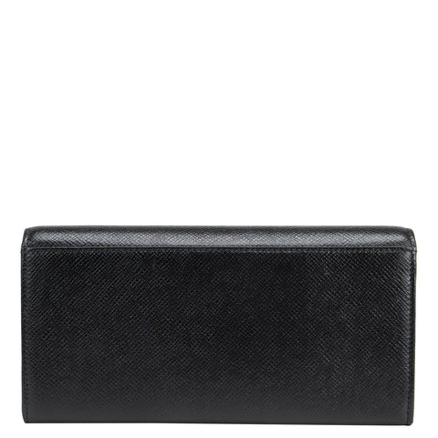 Franzy Leather Ladies Wallet - Black