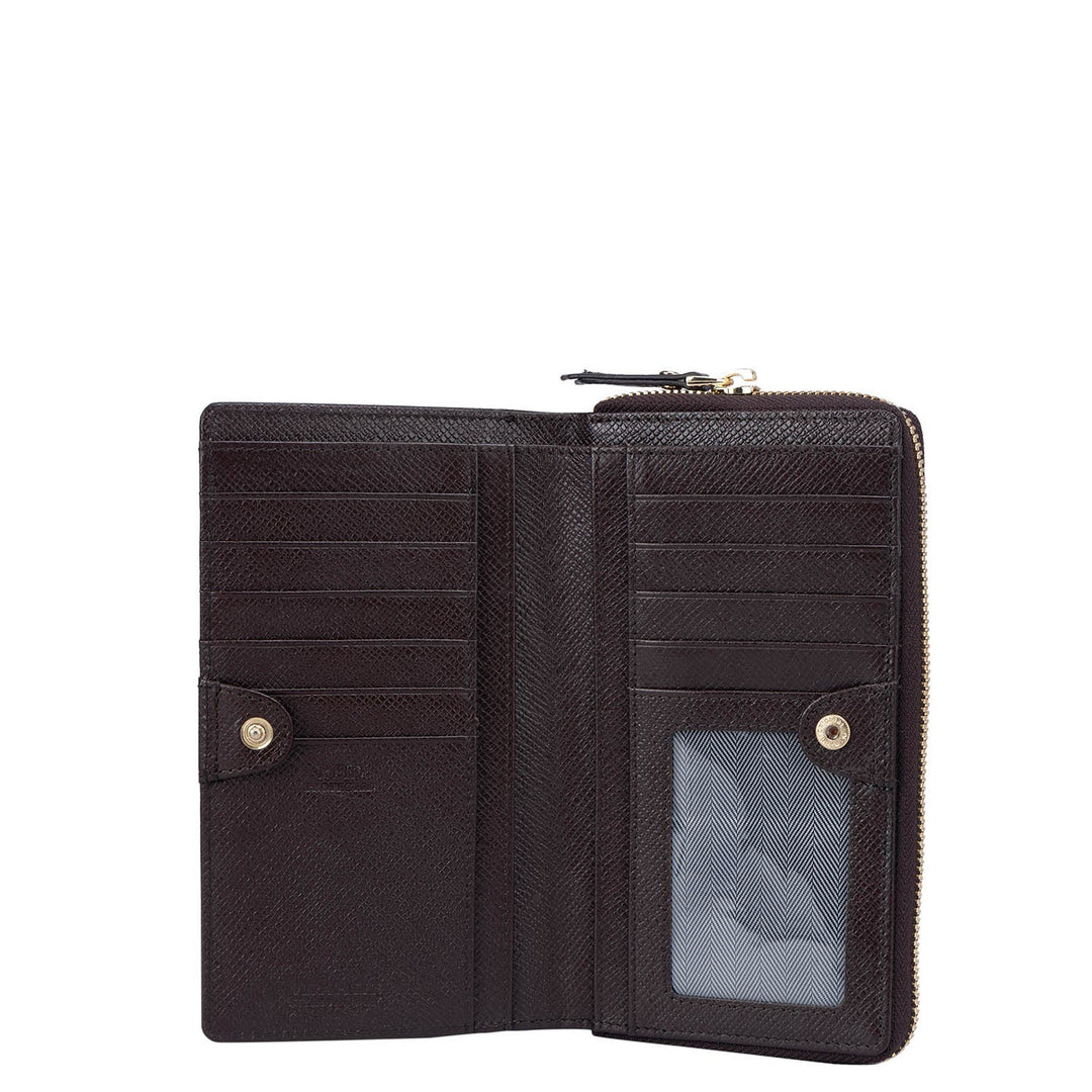 Franzy Leather Ladies Wallet - Chocolate