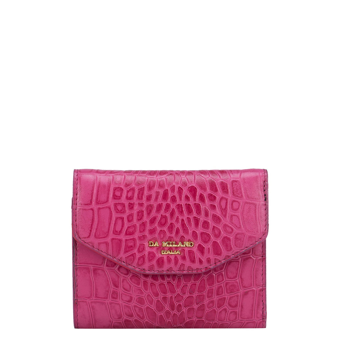 Pink Croco Effect Ladies Wallet