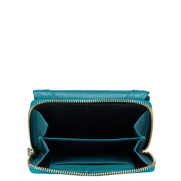 Franzy Leather Ladies Wallet - Teal