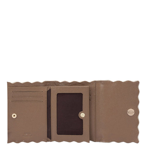 Franzy Leather Ladies Wallet - Cafe