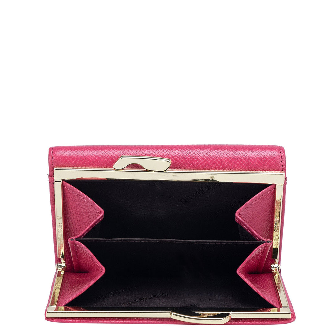 Franzy Leather Ladies Wallet - Hot Pink