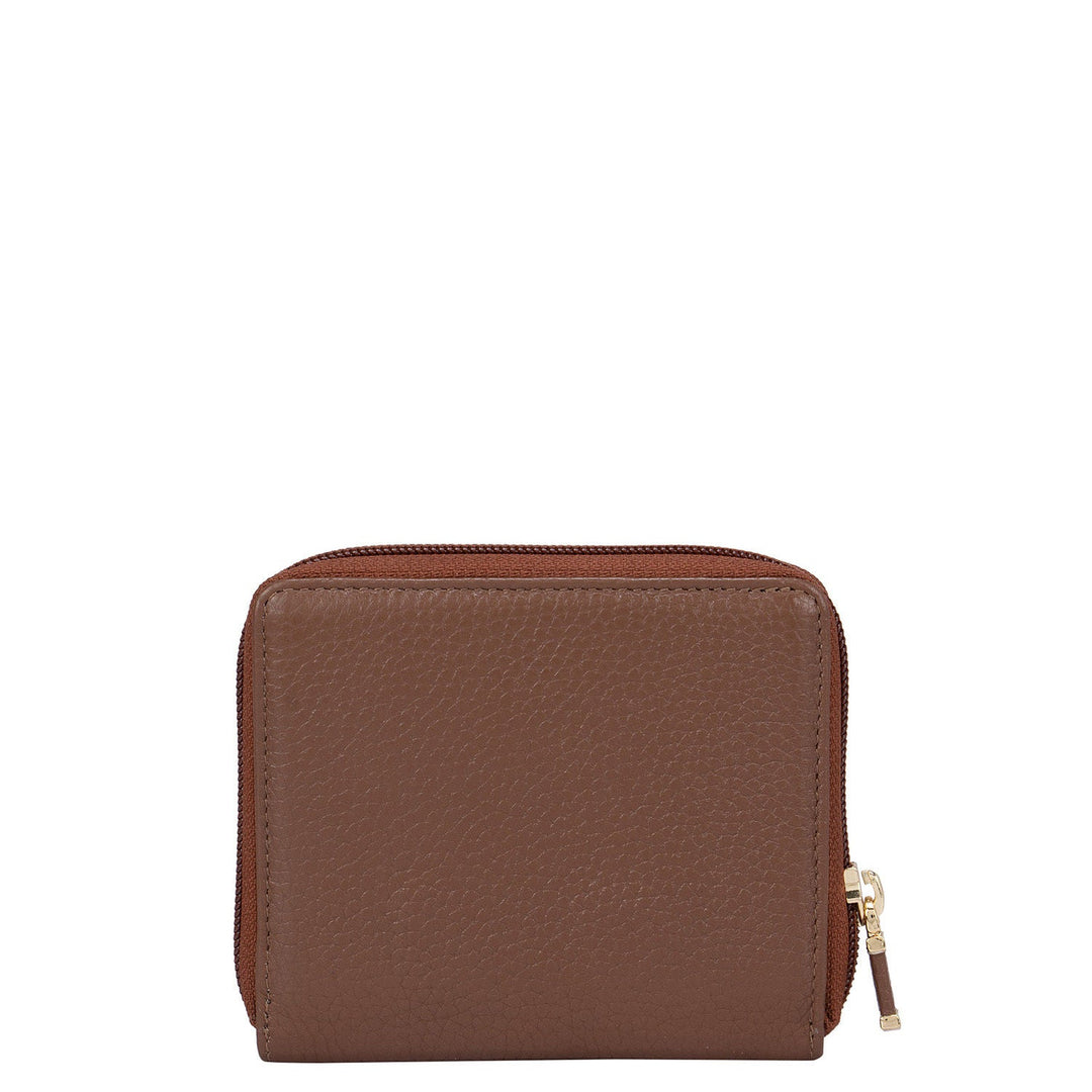 Cognac Wax Ladies Wallet