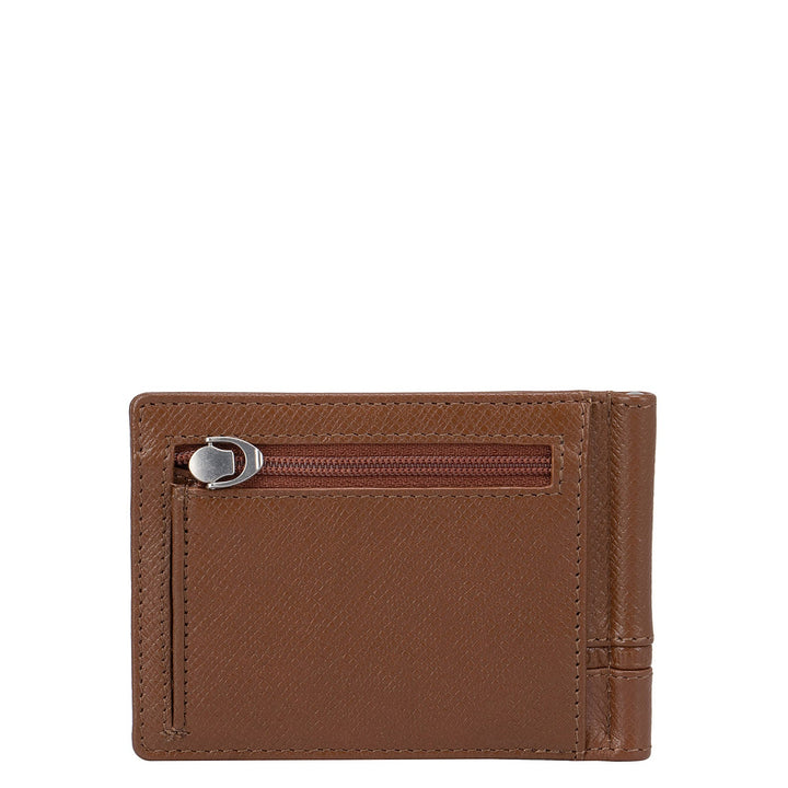 Franzy Leather Money Clip - Cognac