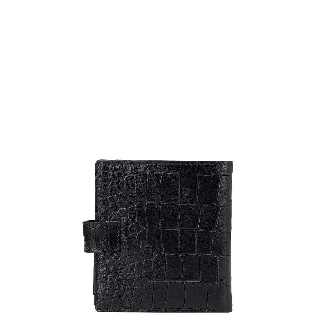 Black Croco Effect Money Clip