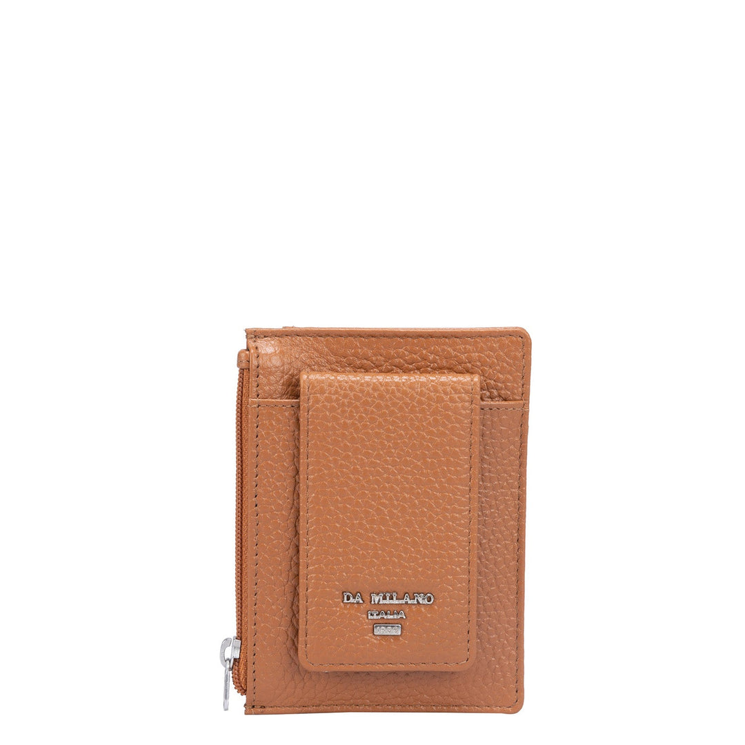 Wax Leather Money Clip - Caramel