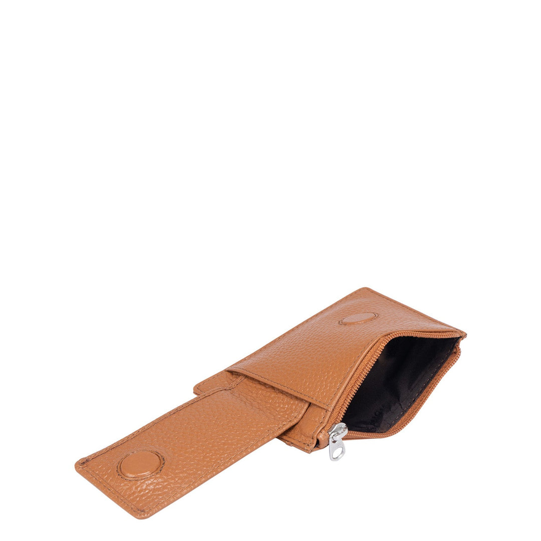 Wax Leather Money Clip - Caramel