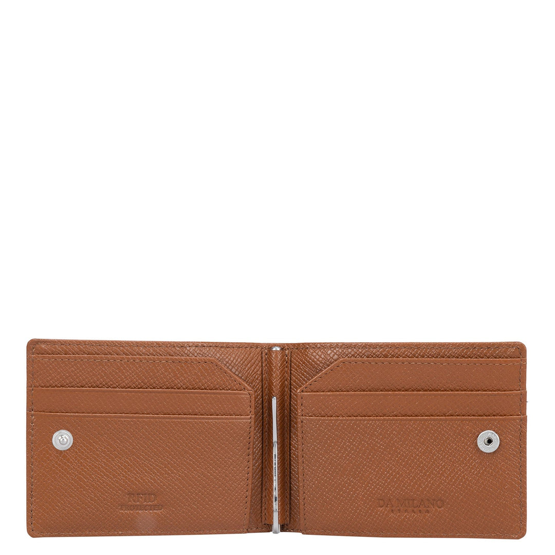 Franzy Leather Money Clip - Cognac