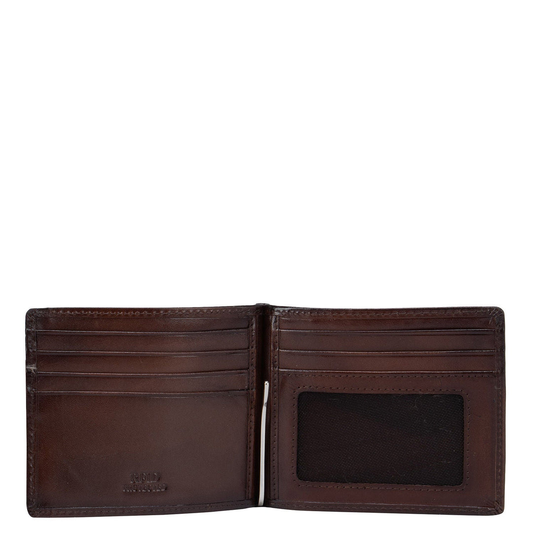 Brown Croco Effect Money Clip