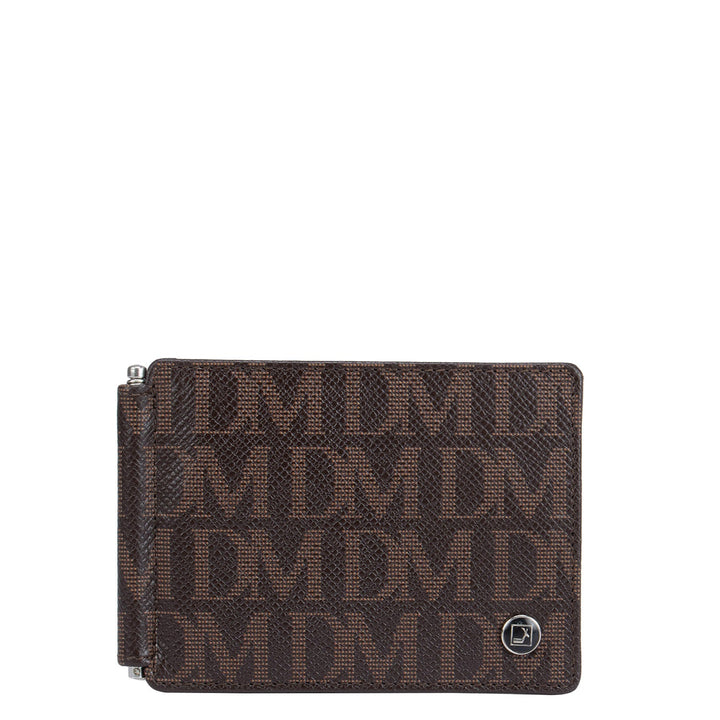 Brown DM Leather Money Clip