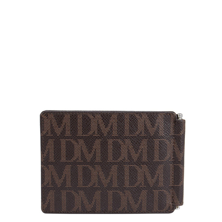 Brown DM Leather Money Clip