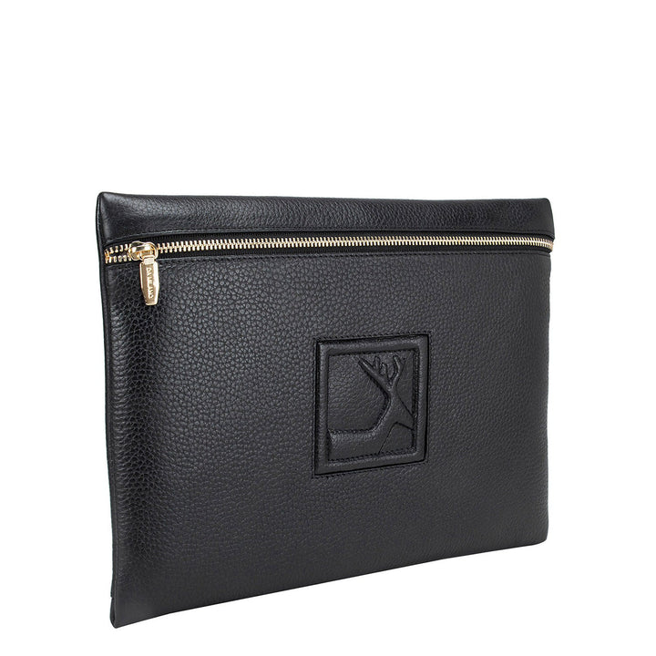 Wax Leather Multi Pouch - Black