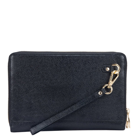 Franzy Leather Multi Pouch - Black