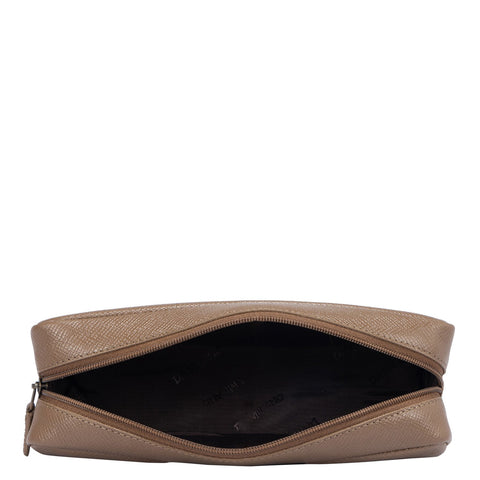 Franzy Leather Multi Pouch - Cafe
