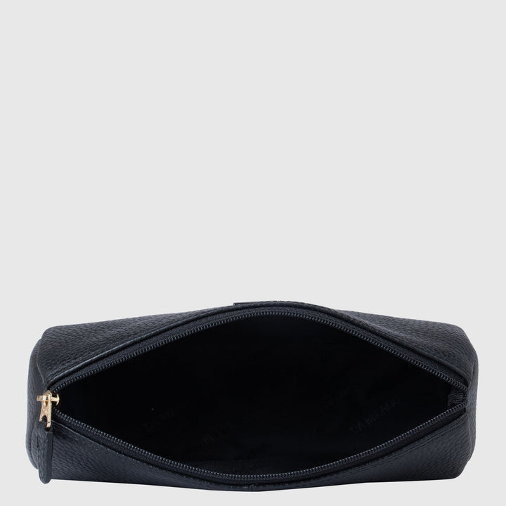 Wax Leather Multi Pouch - Black