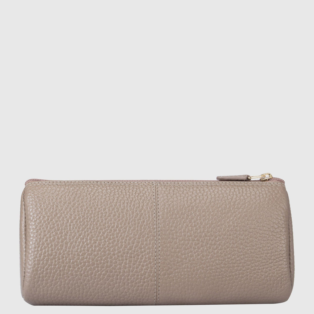 Wax Leather Multi Pouch - Taupe