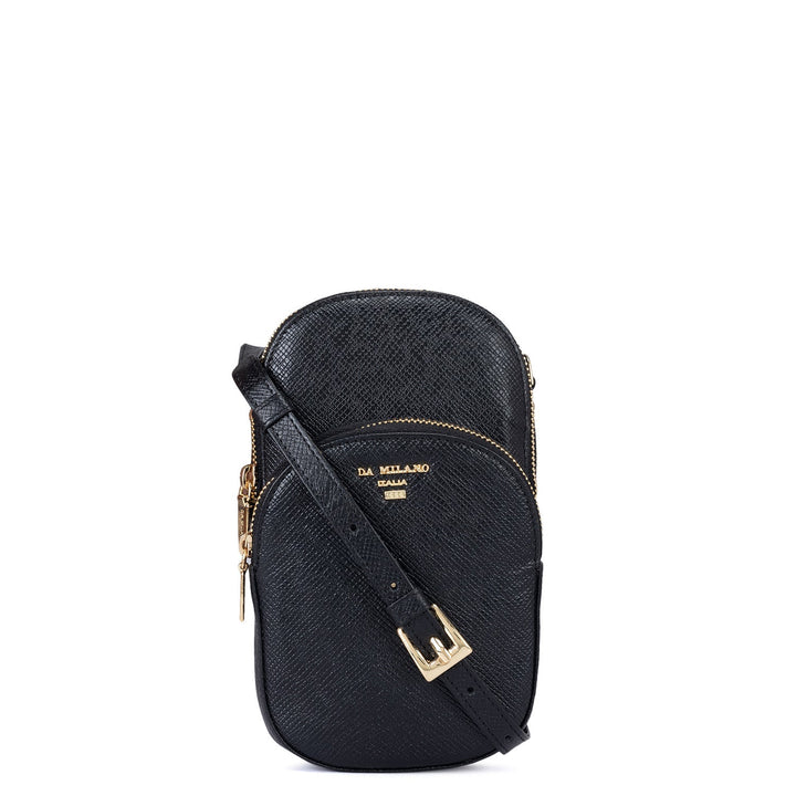 Franzy Leather Cross Body - Black