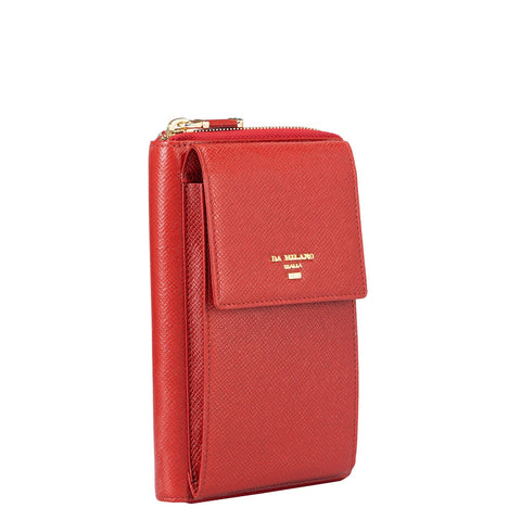 Franzy Leather Cross Body - Red