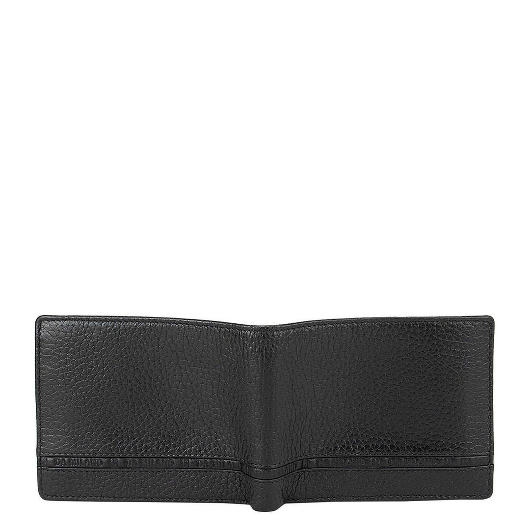 Black Wax Bifold Wallet