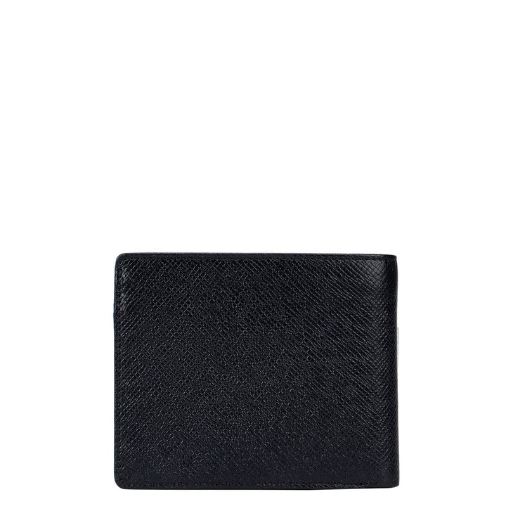 Black Franzy Bifold Wallet with Flap
