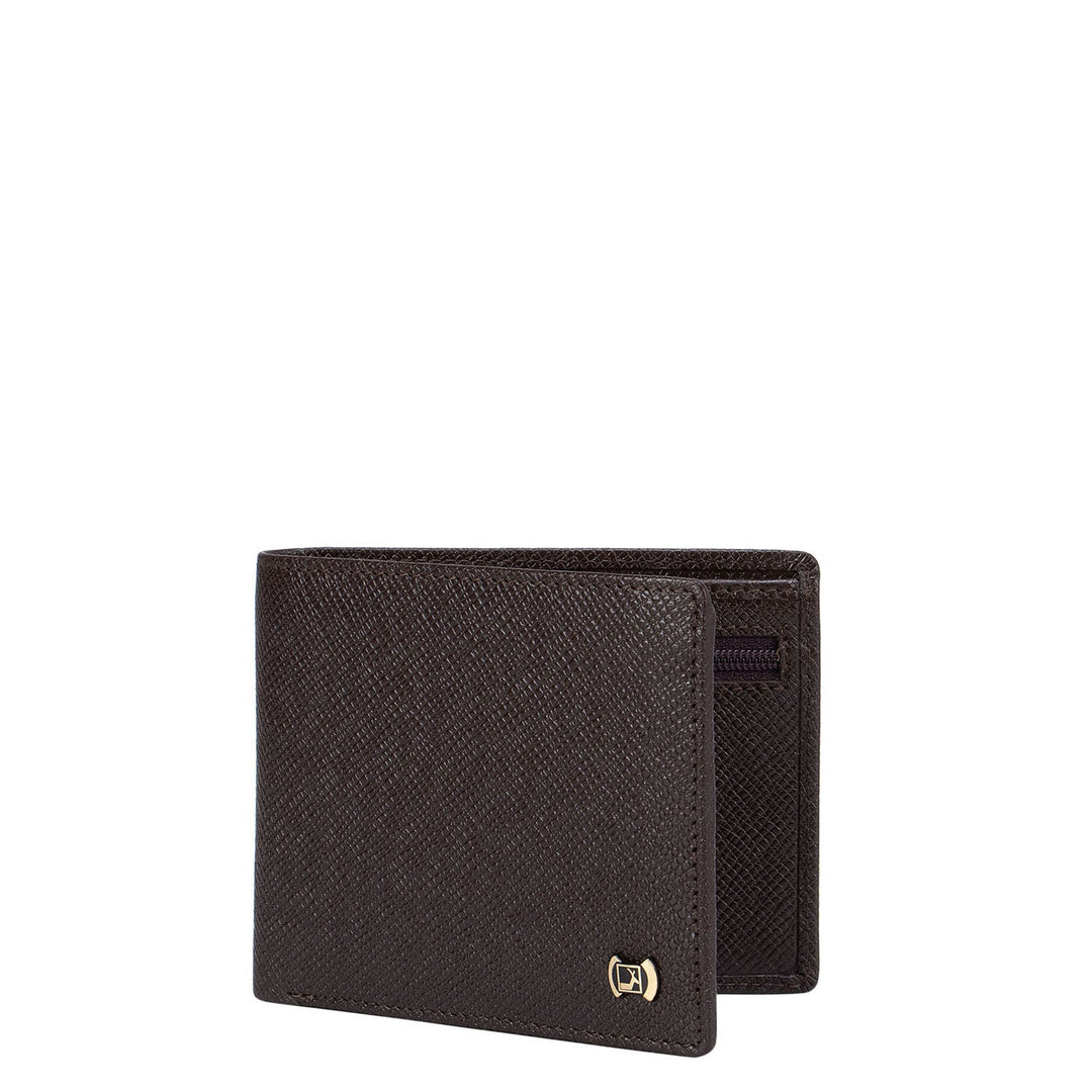 Brown Franzy Bifold Wallet With Flap