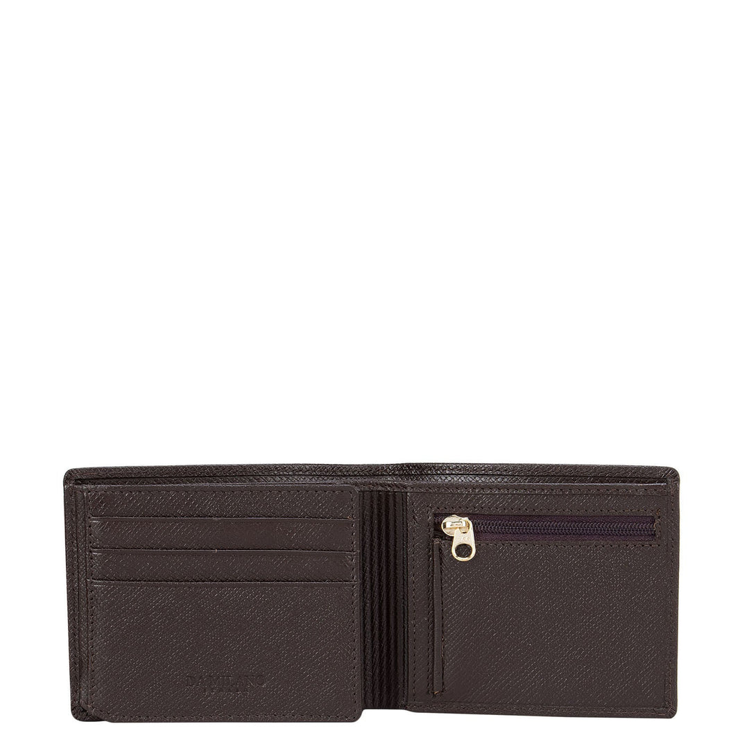 Brown Franzy Bifold Wallet With Flap