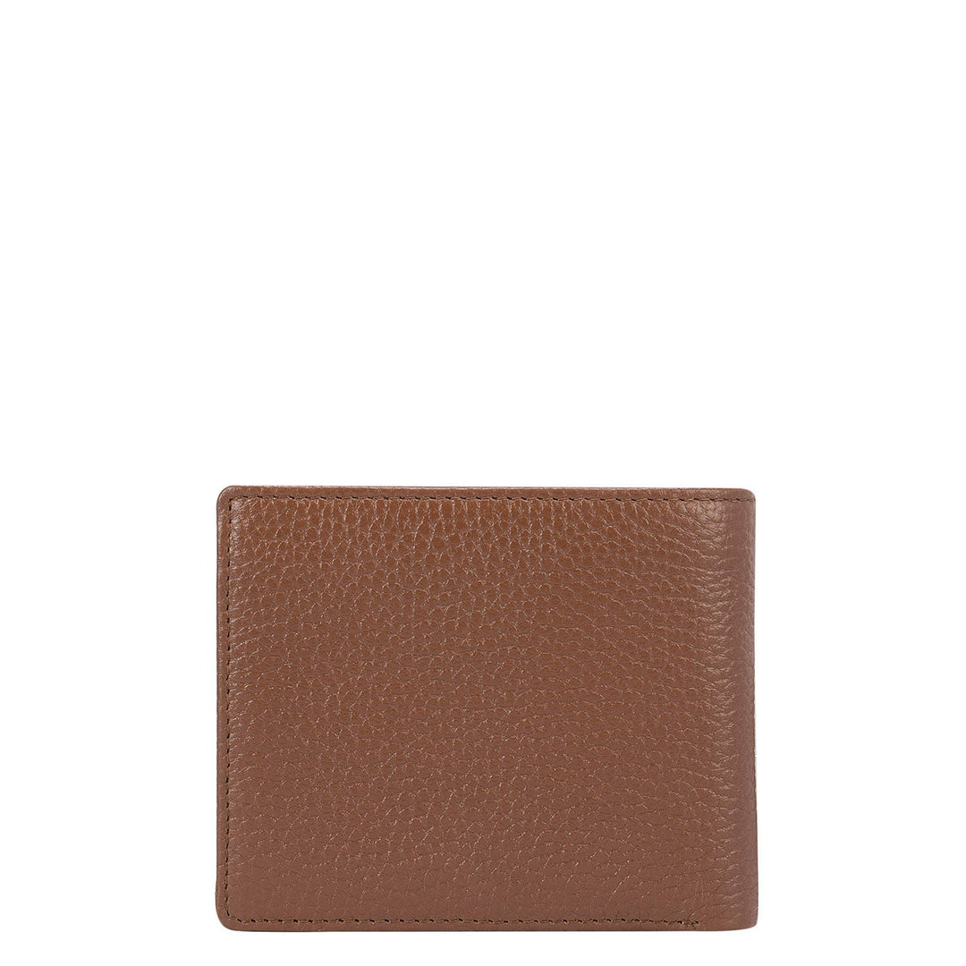 Cognac Wax Bifold Wallet