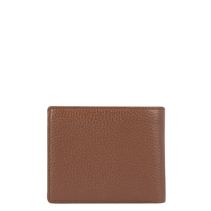 Cognac Wax Bifold Wallet