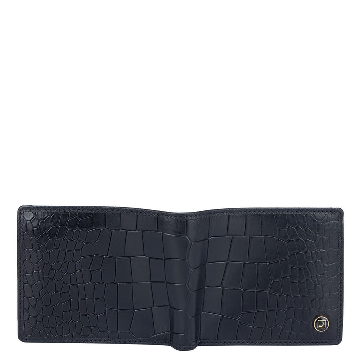 Black Croco Textured Mens Wallet