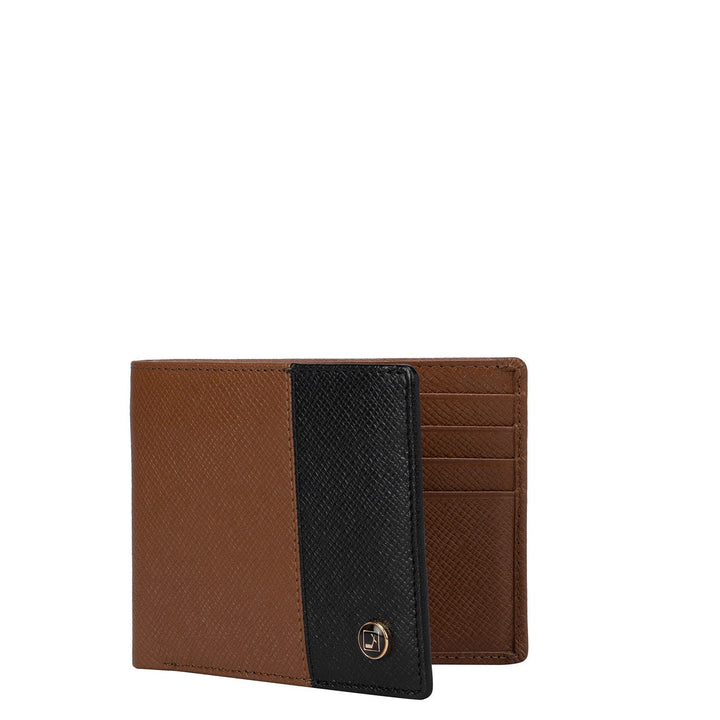 Brown and Black Franzy Bifold Wallet
